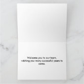 Nieuwe medewerker Welkom Bloemen Kaart (Binnen)