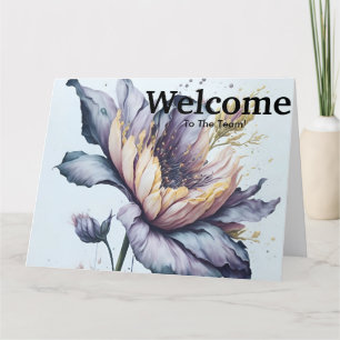 Nieuwe medewerker Welkom Bloemen Kaart