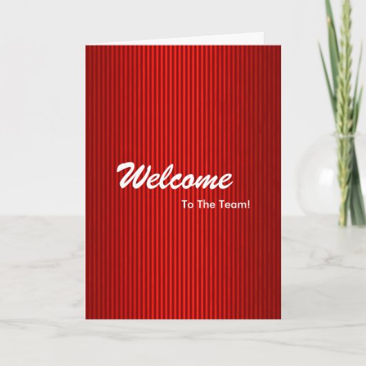 Nieuwe medewerker Welkom Kaart (Voorkant)