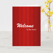 Nieuwe medewerker Welkom Kaart (Gele Bloem)