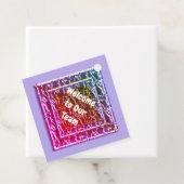 Nieuwe medewerker Welkom levendige blauwe roze pro Bedankjes Labels (In situ)