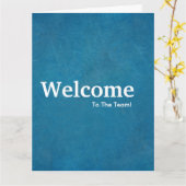 Nieuwe medewerker welkom schoolbord kaart (Gele Bloem)