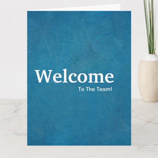 Nieuwe medewerker welkom schoolbord kaart (Voorkant)