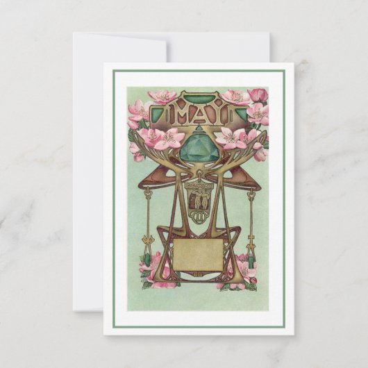 Nieuwe mei gemini zodiac verjaardagsuitnodiging kaart (Voorkant)