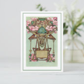 Nieuwe mei gemini zodiac verjaardagsuitnodiging kaart (Staand voorkant)