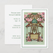 Nieuwe mei gemini zodiac verjaardagsuitnodiging kaart (Voorkant / Achterkant)