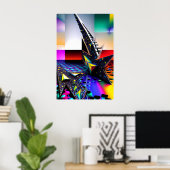Nieuwe Memphis Design Vistas Poster (Thuiskantoor)