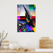 Nieuwe Memphis Design Vistas Poster (Keuken)