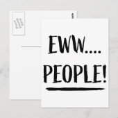 Nieuwe mensen briefkaart (Voorkant / Achterkant)