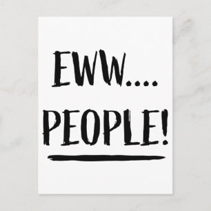 Nieuwe mensen briefkaart