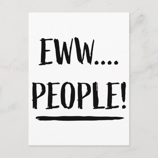 Nieuwe mensen briefkaart (Voorkant)
