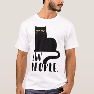 Nieuwe mensen Grappige zwarte kat geschenken voor  T-shirt