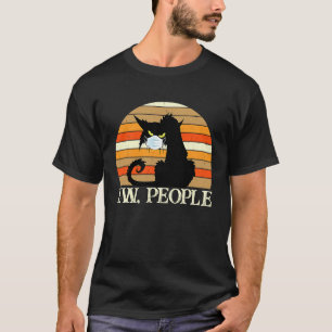 Nieuwe mensen Kat Gezichtsmasker Anti Sociale Intr T-shirt