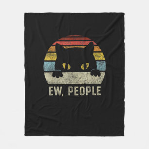 Nieuwe mensen met een kat Funny tegen sociale ins Fleece Deken