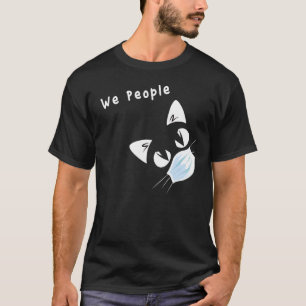 Nieuwe mensen zwart kat nieuwe mensen schattig ca t-shirt
