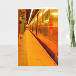 NIEUWE METRO TREIN AUTO BLANK WENSKAART KAART