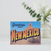 Nieuwe Mexicaanse Adobe Missie Briefkaart (Staand voorkant)
