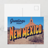 Nieuwe Mexicaanse Adobe Missie Briefkaart (Voorkant / Achterkant)