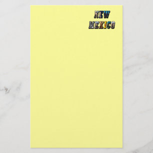 Nieuwe Mexicaanse, Amerikaanse tekst Briefpapier