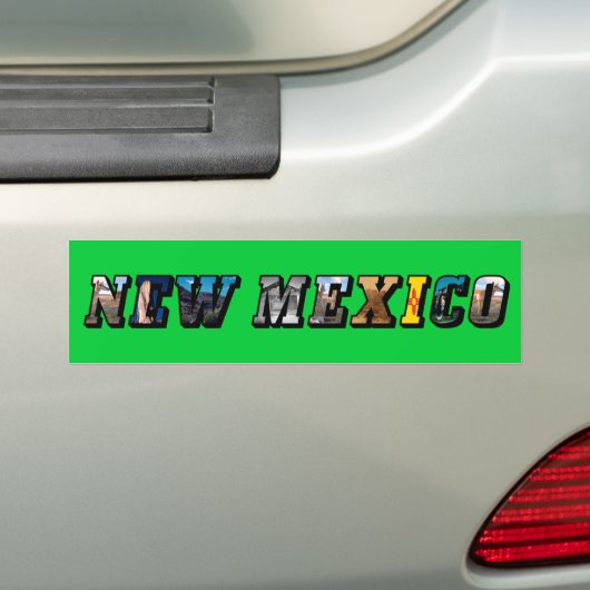 Nieuwe Mexicaanse, Amerikaanse tekst Bumpersticker (Op auto)