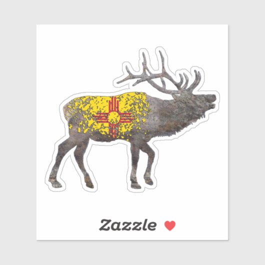 Nieuwe Mexicaanse Elk Sticker (Vel)