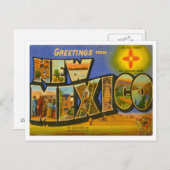 Nieuwe Mexicaanse Groeten uit de Verenigde Staten Briefkaart (Voorkant / Achterkant)