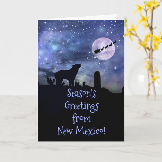 Nieuwe Mexicaanse kerstfeestkaarten Kaart (Gele Bloem)