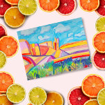 Nieuwe Mexicaanse keuken- en landschapskunst Briefkaart<br><div class="desc">Bekijk dit superkleurige landschapsschilderij van Kitchen Mesa in New Mexico. En controleer mijn winkel op meer producten en design. Je kunt je eigen tekst altijd toevoegen. Laat me weten of je iets wilt dat aangepast is. Als je het koopt, bedankt! Ben zeker om een foto op Instagram van het in...</div>
