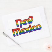 Nieuwe Mexicaanse regenboogtekst Stickers (Envelop)