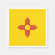 Nieuwe Mexicaanse Staatsvlag Zia Symbool Partij