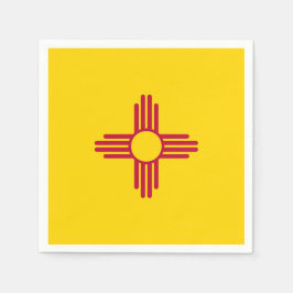Nieuwe Mexicaanse Staatsvlag Zia Symbool Partij Servet