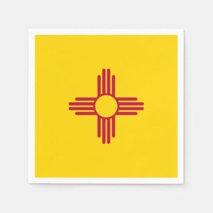 Nieuwe Mexicaanse Staatsvlag Zia Symbool Partij Servet