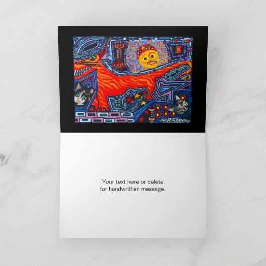 Nieuwe Mexicaanse Tasmaanse tijger duiveldog katte Kaart (Binnen)