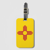 Nieuwe Mexicaanse vlag Bagagelabel (Voorkant (verticaal))