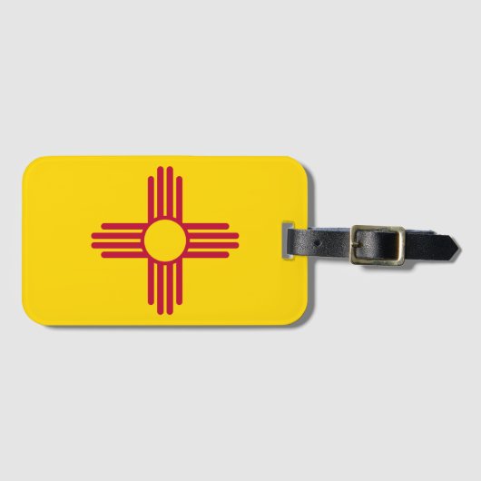 Nieuwe Mexicaanse vlag Bagagelabel (Voorkant (horizontaal))