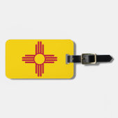 Nieuwe Mexicaanse vlag Bagagelabel (Voorkant horizontaal)