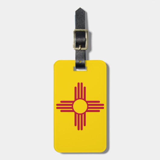 Nieuwe Mexicaanse vlag Bagagelabel (Voorkant verticaal)