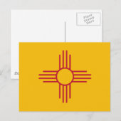 Nieuwe Mexicaanse vlag Briefkaart (Voorkant / Achterkant)