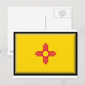 Nieuwe Mexicaanse vlag Briefkaart (Voorkant / Achterkant)