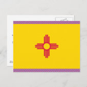 Nieuwe Mexicaanse vlag Briefkaart (Voorkant / Achterkant)