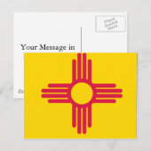 Nieuwe Mexicaanse vlag Briefkaart (Voorkant / Achterkant)