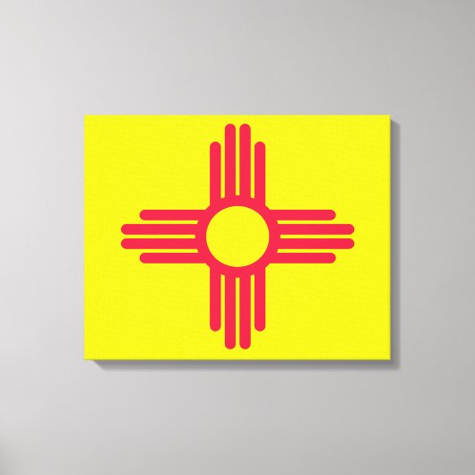 Nieuwe Mexicaanse vlag Canvas Afdruk (Voorkant)