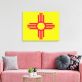 Nieuwe Mexicaanse vlag Canvas Afdruk (Insitu (Woonkamer))