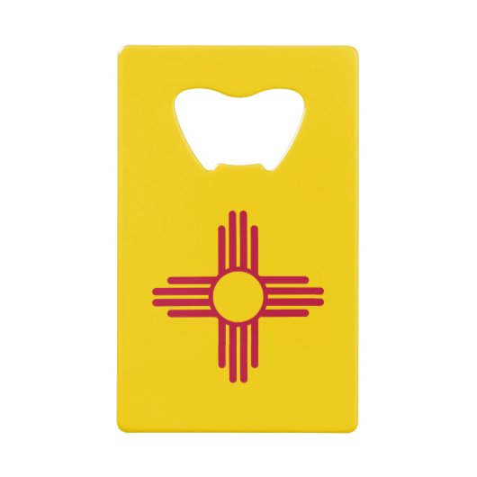 Nieuwe Mexicaanse vlag Creditkaart Flessenopener (Voorkant)