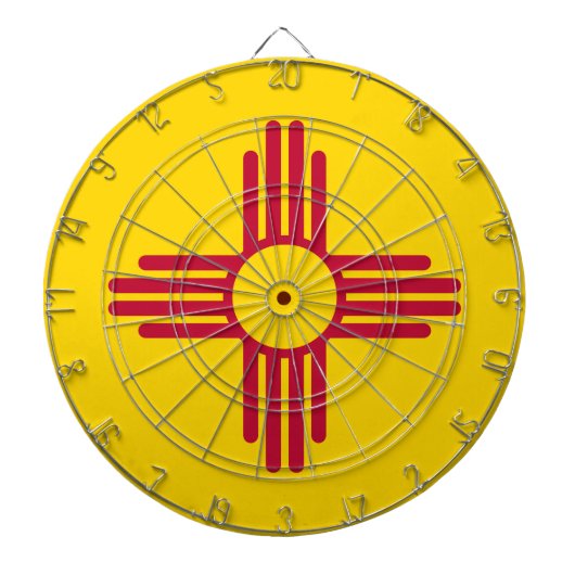 Nieuwe Mexicaanse vlag Dartbord (Voorkant)