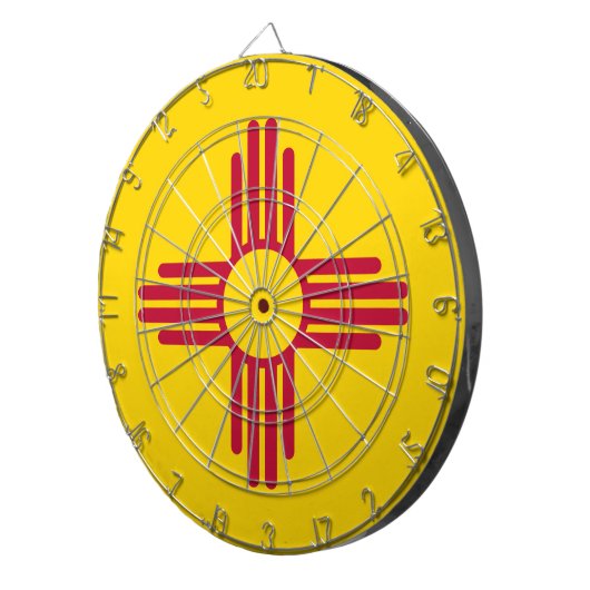 Nieuwe Mexicaanse vlag Dartbord (Voorkant Rechts)