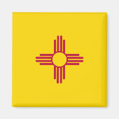 Nieuwe Mexicaanse vlag en New Mexico, Vakantie en  Magneet (Voorkant)