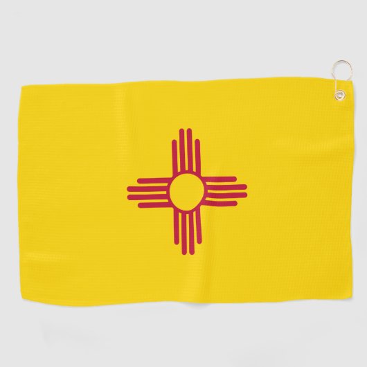 Nieuwe Mexicaanse vlag en nieuwe Mexicaanse staat  Golfhanddoek (Horizontaal)