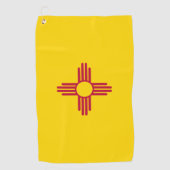 Nieuwe Mexicaanse vlag en nieuwe Mexicaanse staat  Golfhanddoek (Voorkant)