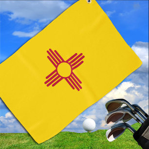 Nieuwe Mexicaanse vlag en nieuwe Mexicaanse staat  Golfhanddoek